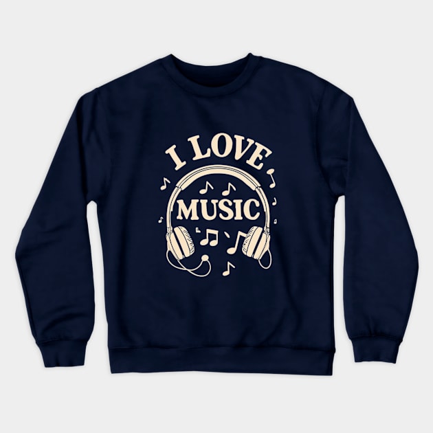 music Crewneck Sweatshirt by lumenoire